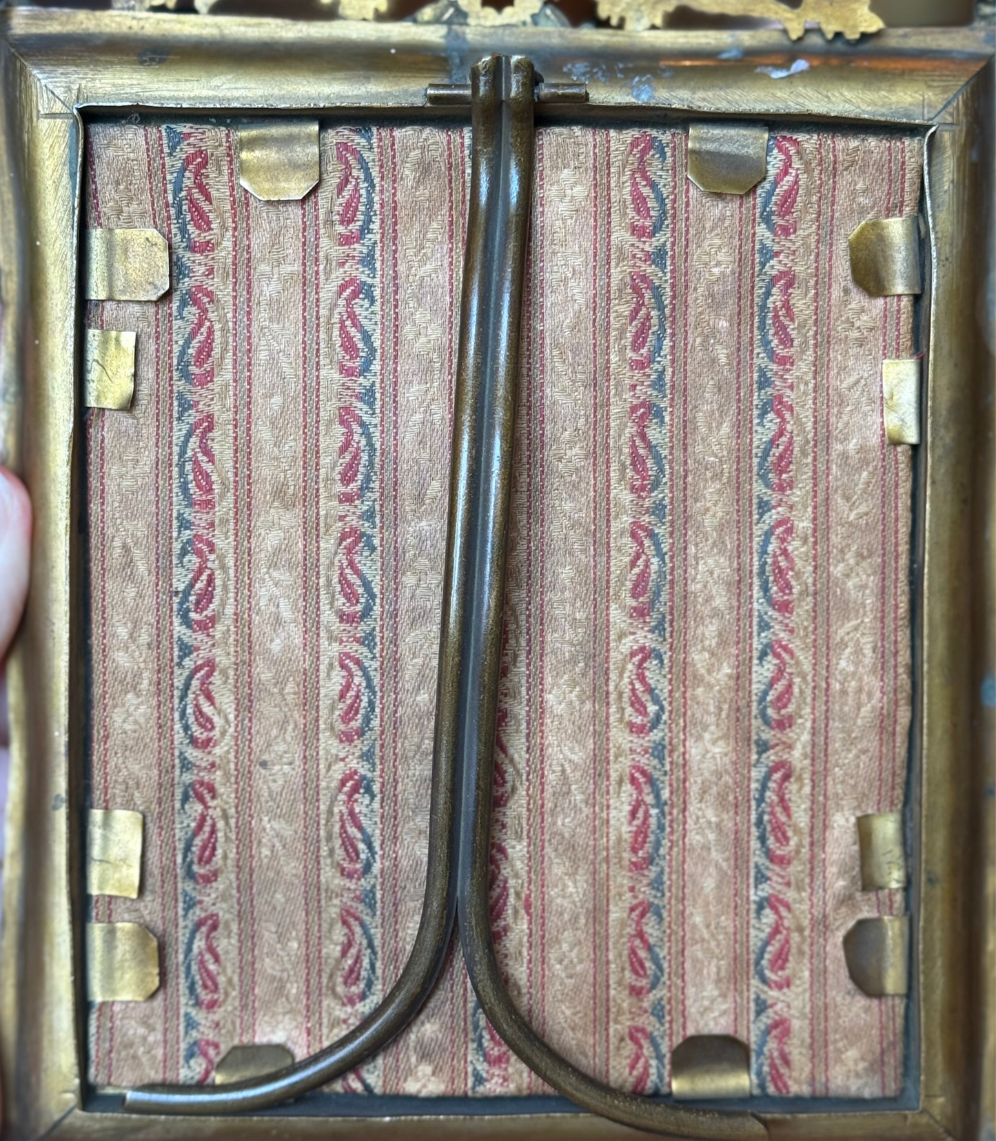 18th/19th Century Hand-painted Portrait with Gold Dore Frame