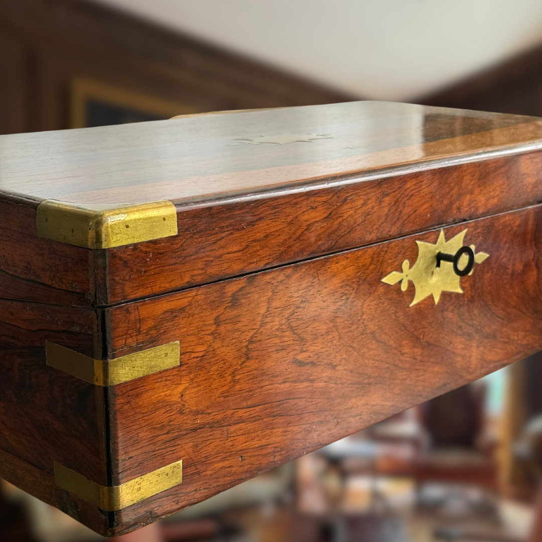 Antique Rosewood Writing Desk Slope