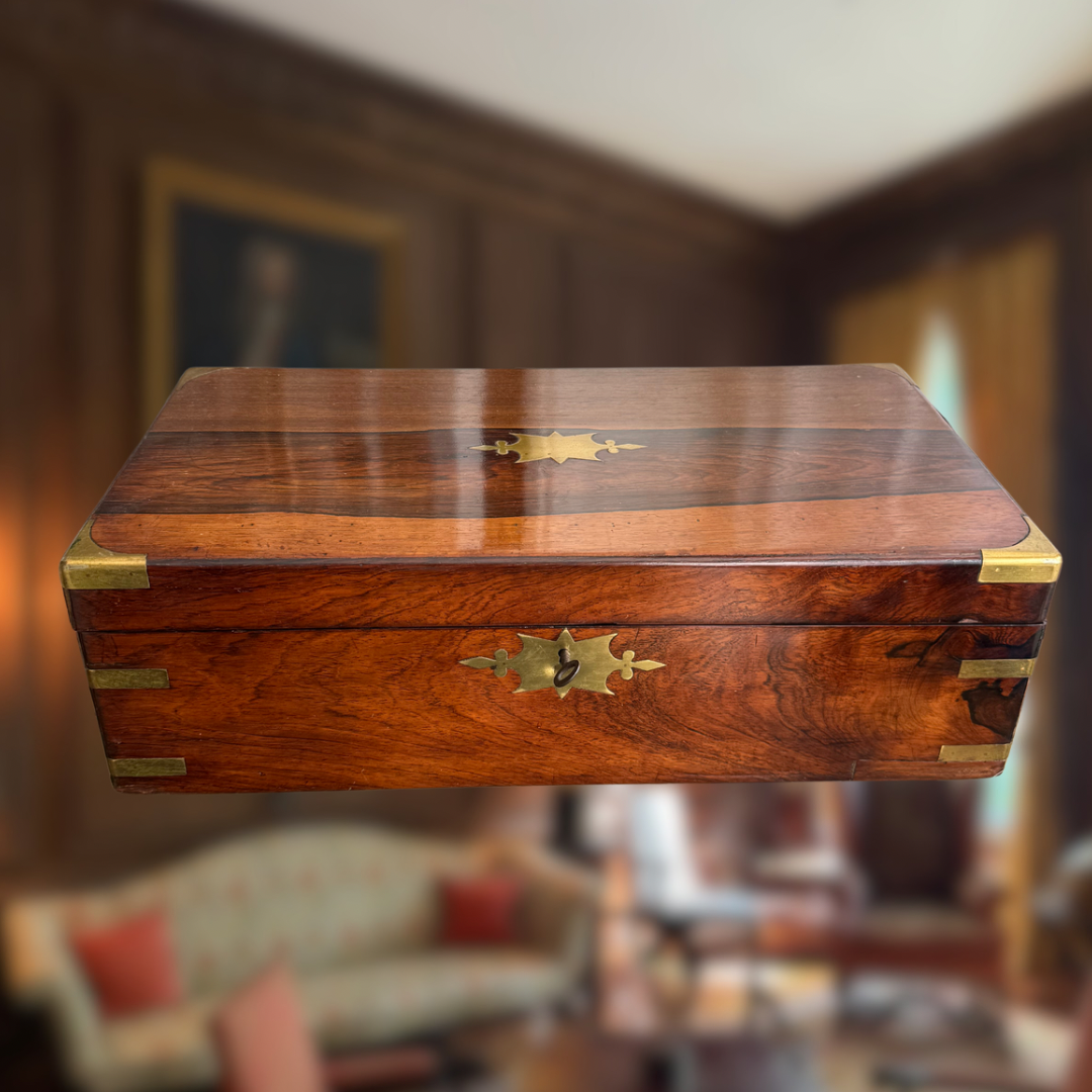 Antique Rosewood Writing Desk Slope