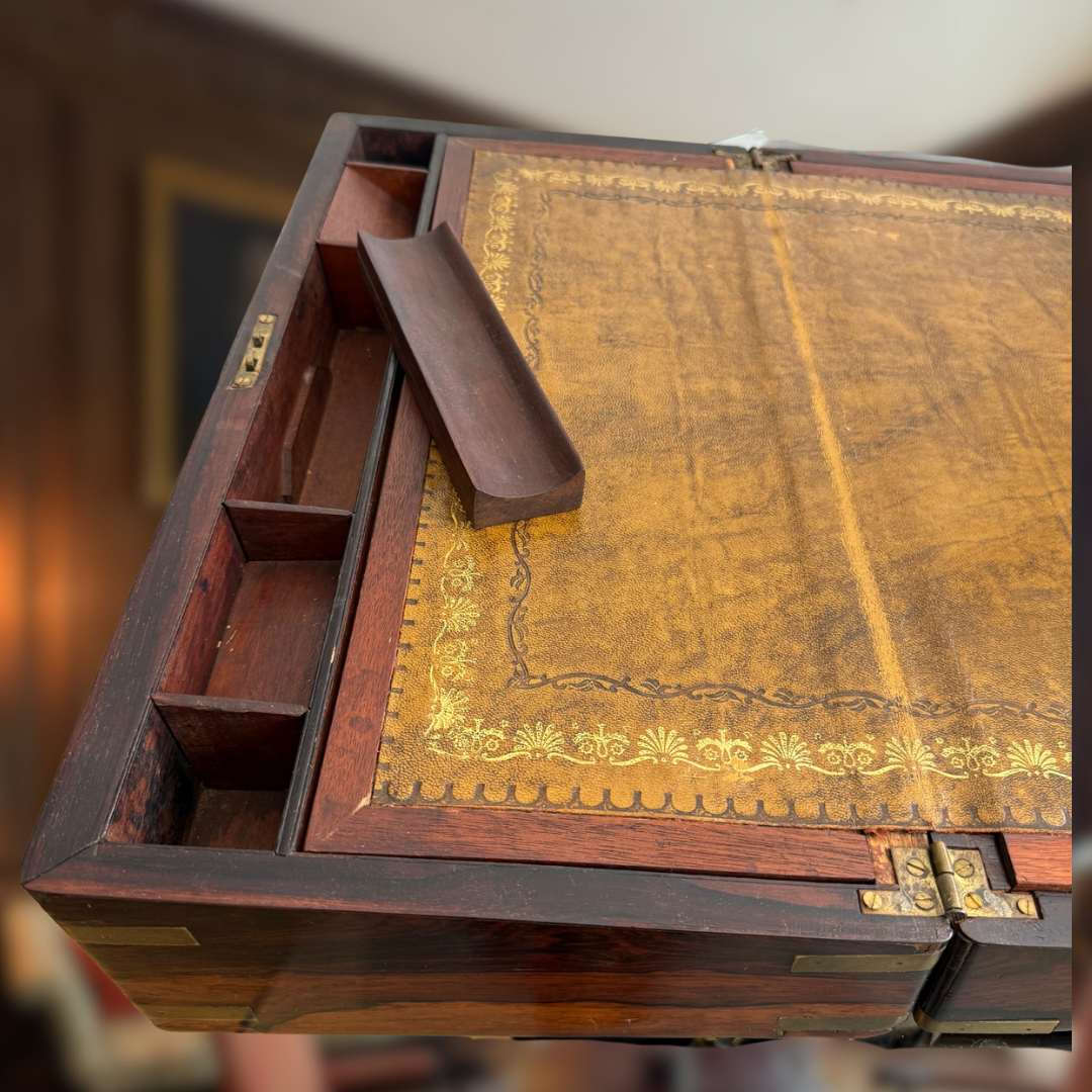 Antique Rosewood Writing Desk Slope