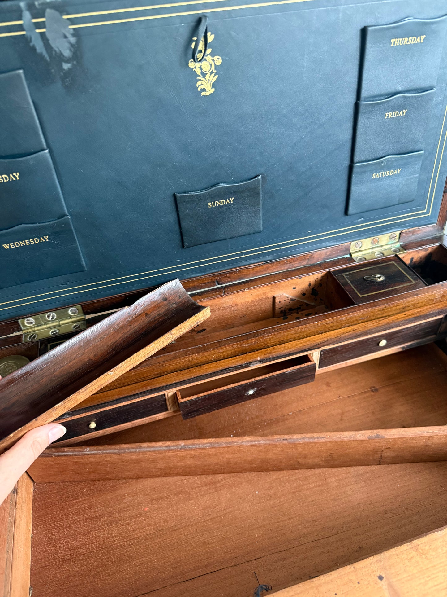 Antique Writing Desk with Secret Compartment