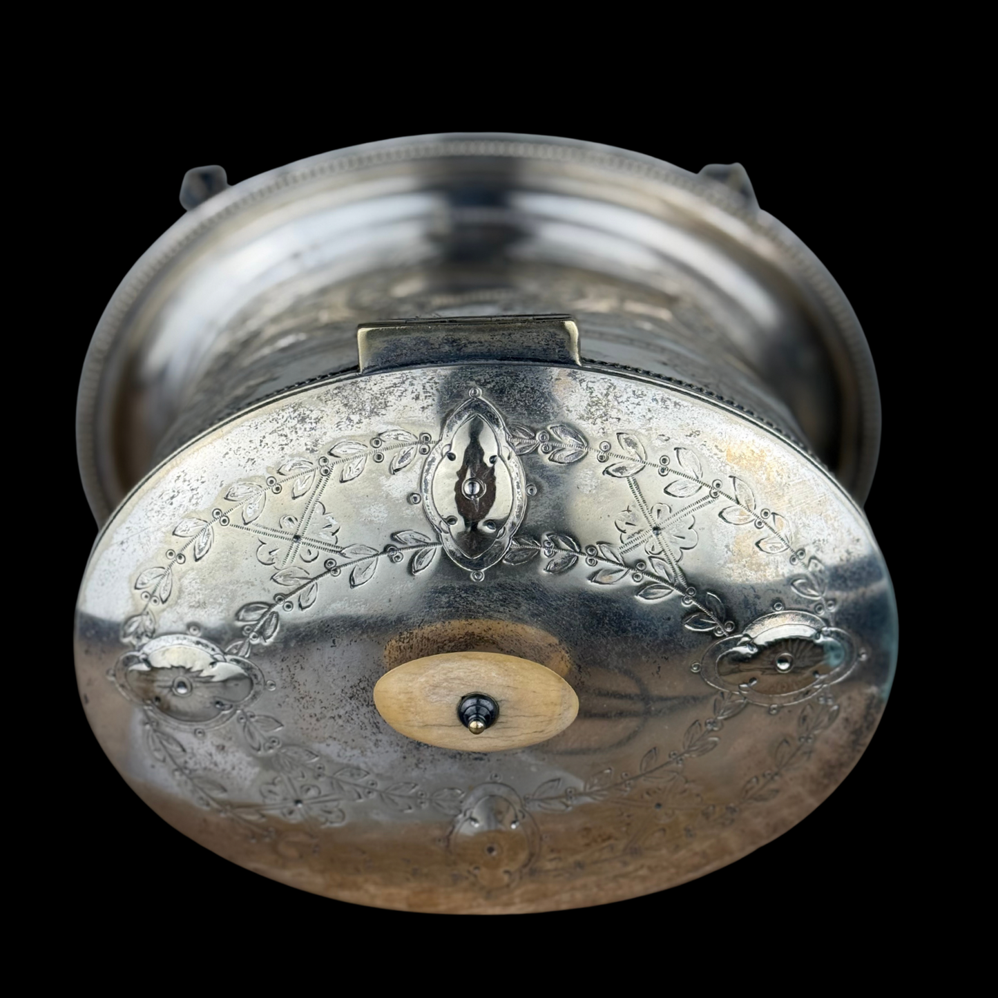 Hukin & Heath Silver Biscuit Barrel, 19th Century