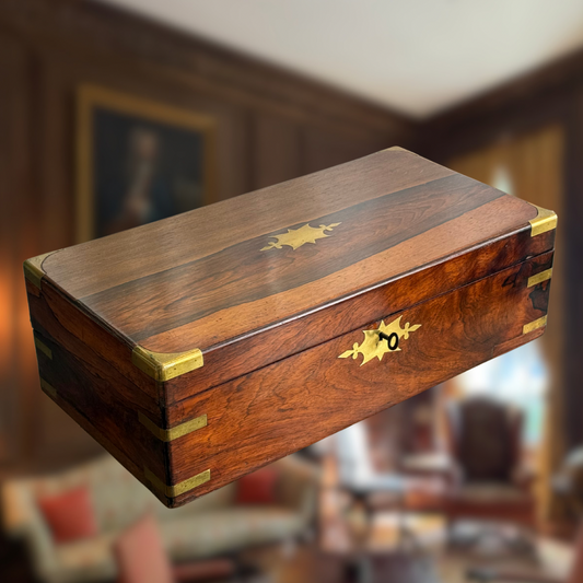 Antique Rosewood Writing Desk Slope