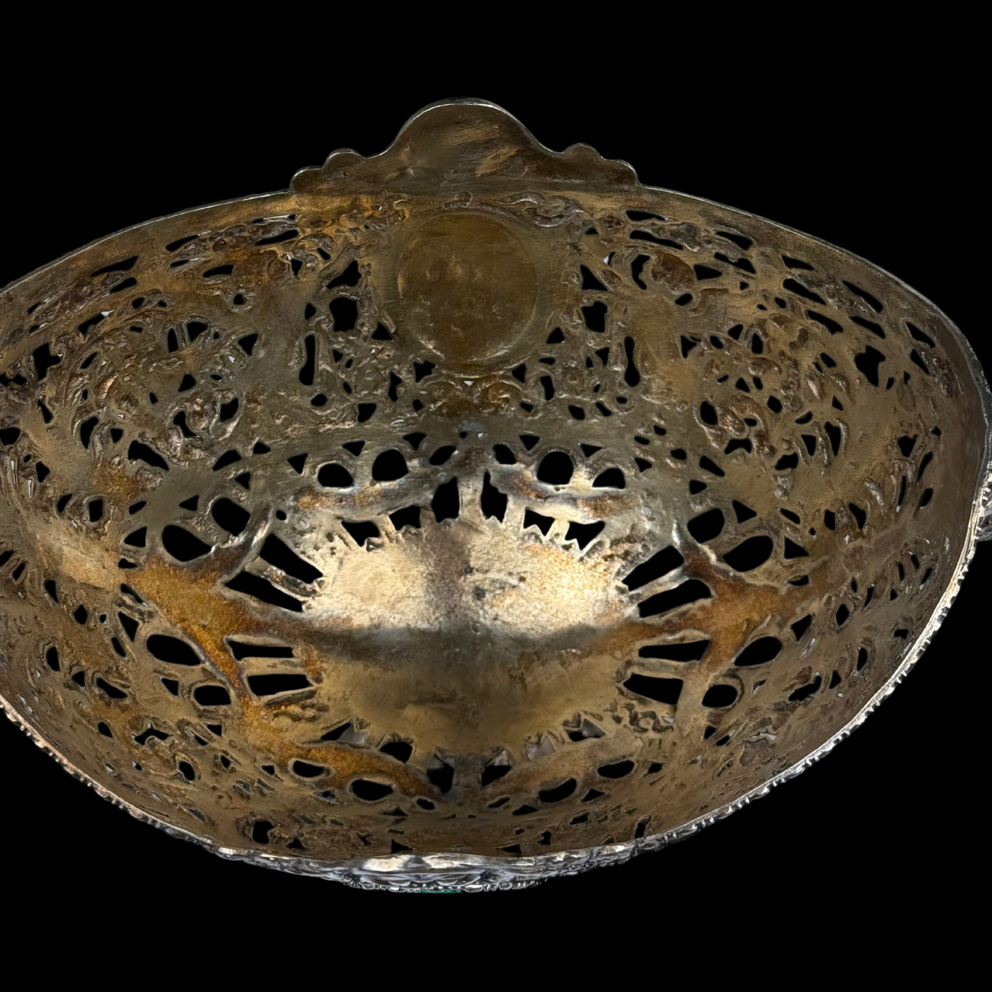 Continental .800 Silver Pierced Repoussé Centerpiece, 19th Century