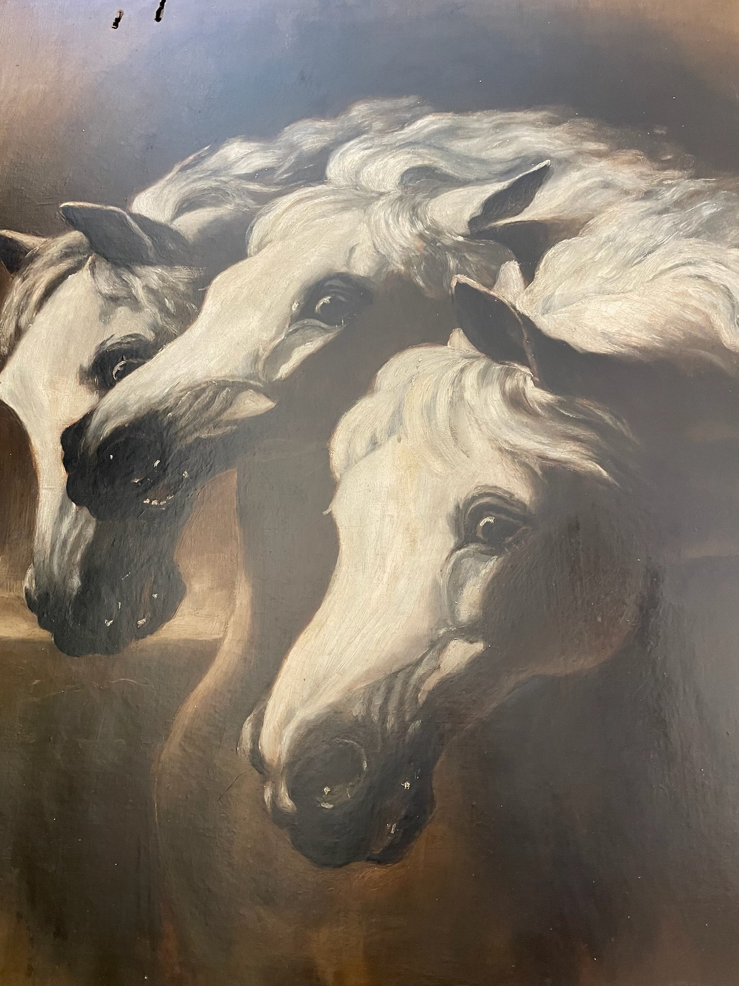 19th Century "Pharaoh’s Horses" by John F. Herring Repro Oil on Canvas